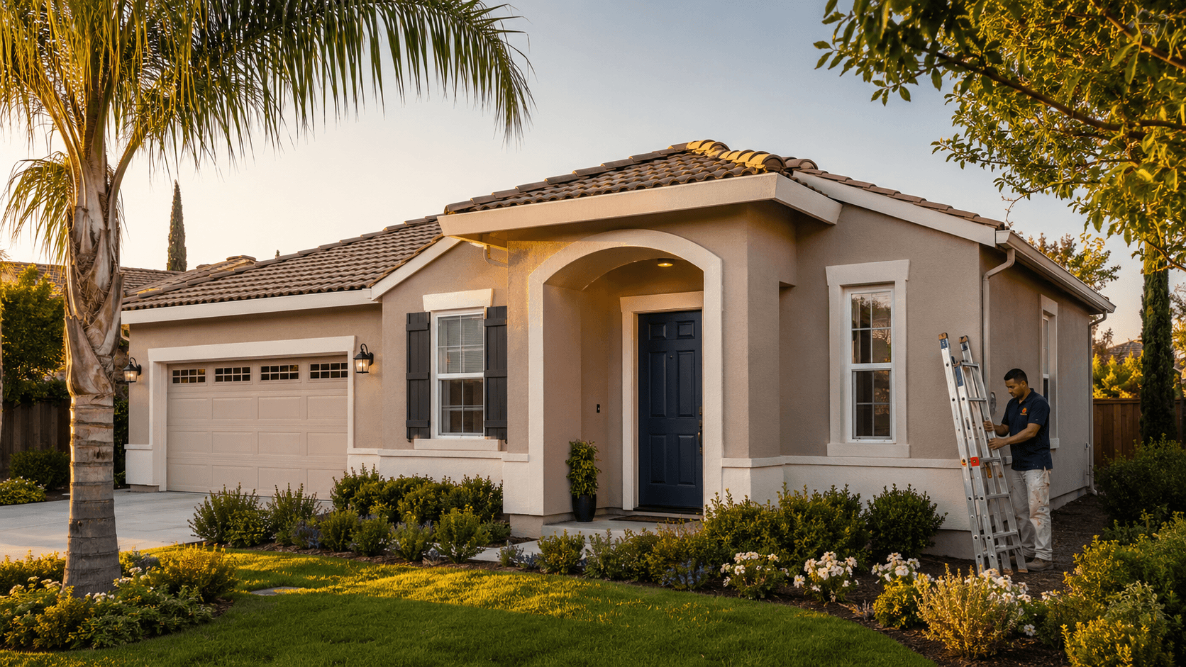 Exterior house painting in the Inland Empire