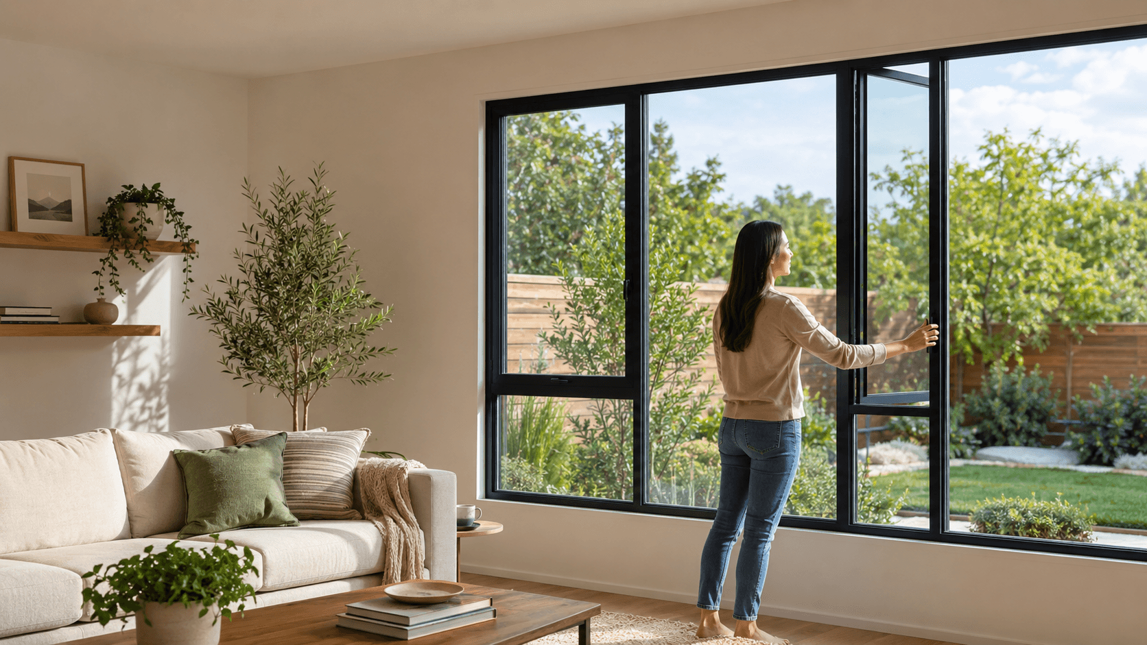 Bright interior after window replacement